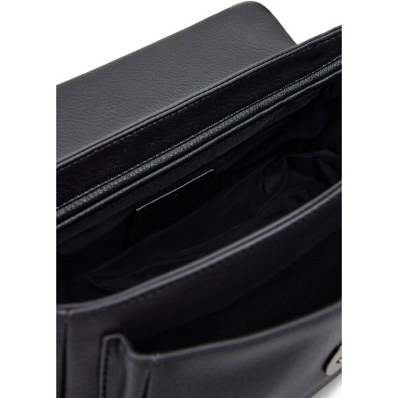 PU Leather Crossbody Bag Women's Black Mickey Mouse Art Compact Organizer - Picture 4 of 4